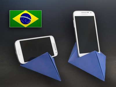 Origami: Base para SmartPhone -  Instruções em português PT BR