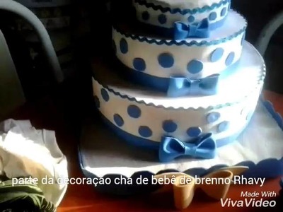 Parte da decoração chá de bebê.