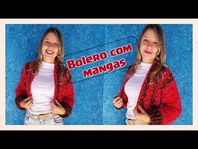 TUTORIAL - Bolero veludo molhado com mangas (complemento)