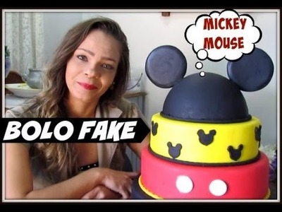 BOLO FAKE MICKEY MOUSE.BISCUIT.LETICIA ARTES