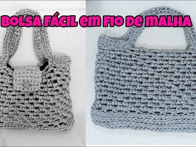 BOLSA FÁCIL COM FIO DE MALHA - HOW TO MAKE EASY BAG