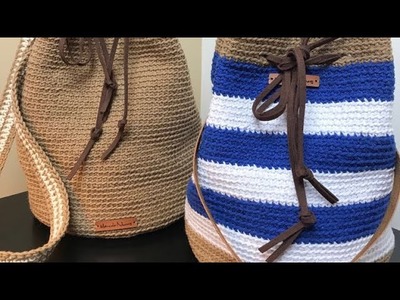 Bolsa Saco em Crochê por Marcelo Nunes