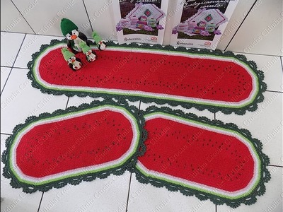 Cidinha Croche: Jogo De Cozinha Melancia Em Croche -  1.1