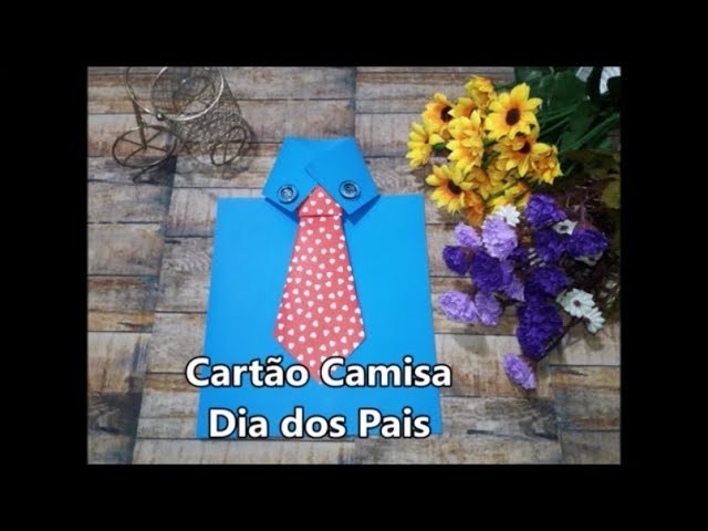 DIY Cartão Camisa Dia dos Pais