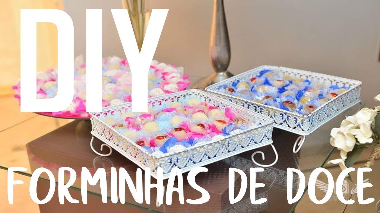 DIY Forminhas para doces com papel crepom - Especial 1 ano de Casados