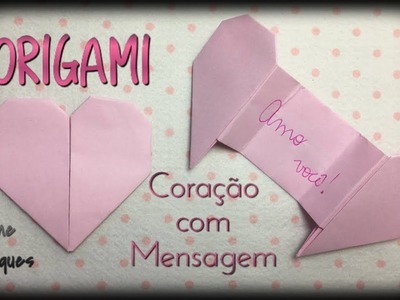 {DIY} Origami Coração com mensagem