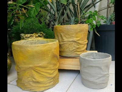 Fiz lindos vasos Reciclando baldes de tinta (se inscreva no canal ????????)