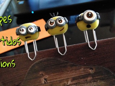 Minions em Biscuit - Clipes de Papel Decorados!!!