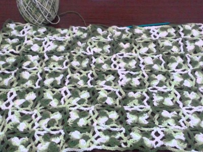 Tapete verde de croché