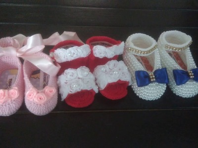 Terminei mais umas encomendas #sapatodeperolas#crochet