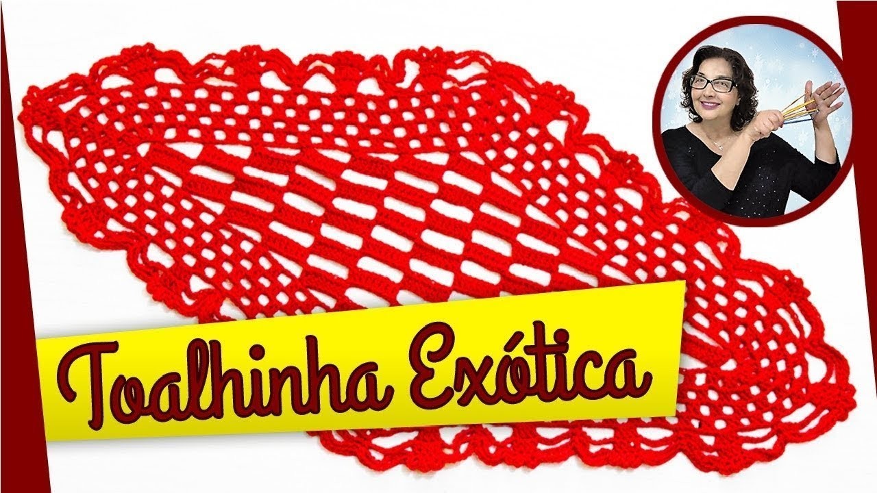 Toalhinha em Crochê Exótica Passo a passo (exotic crochet towel)