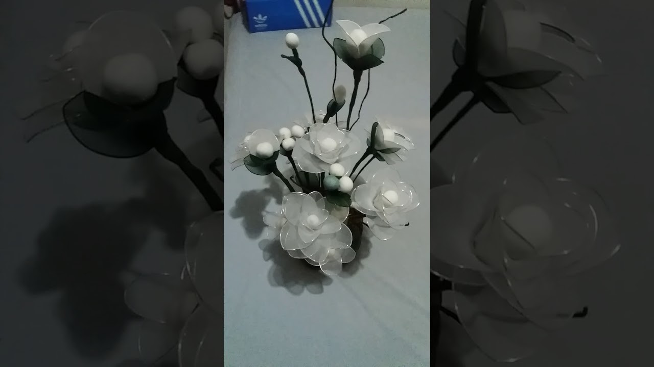 Amo fazer flores de meia de seda