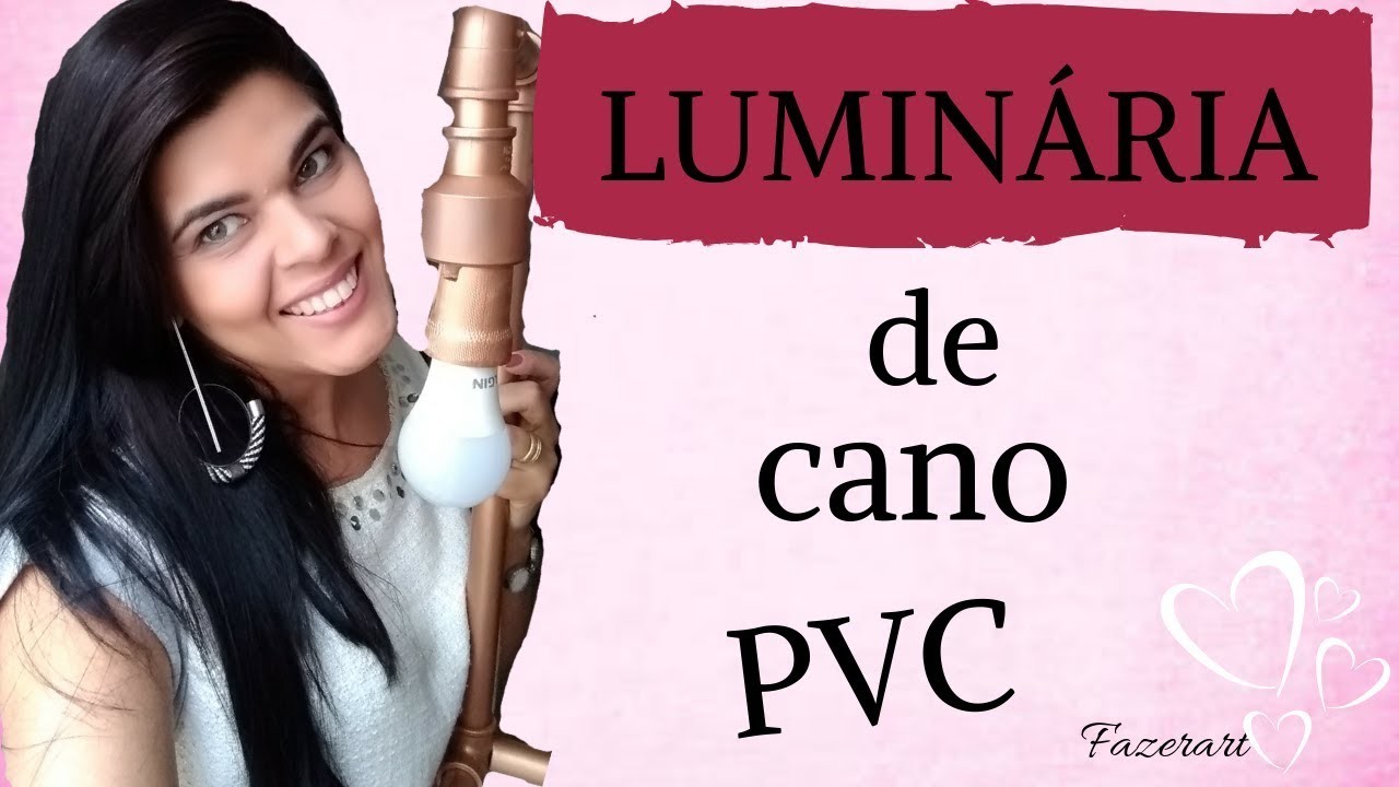 Aprenda a fazer uma luminária "MARAVILHOSA" usando cano PVC - Diy