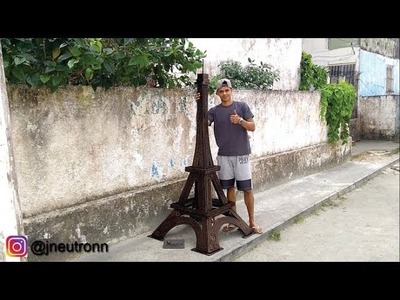 #Artesanato 01 - como fazer uma Torre Eiffel com correntes de motos