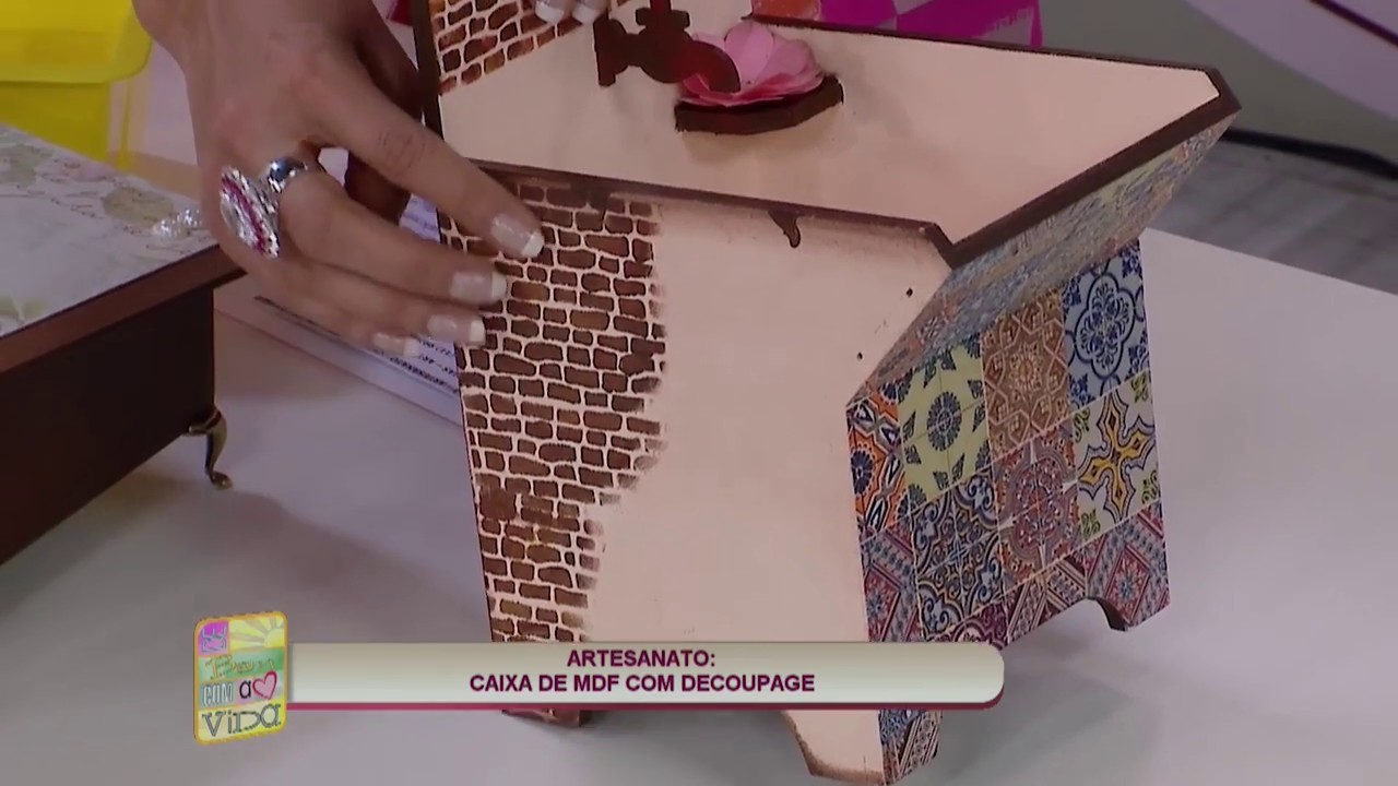 Artesanato | Caixa de MDF com decoupage