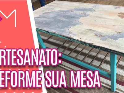 Artesanato: reforma de mesa - Mulheres (04.09.2018)