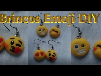 Brincos Emoji DIY
