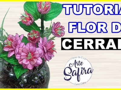 Cerrado: aprenda a fazer essa linda flor de e.v.a no canal Arte Safira