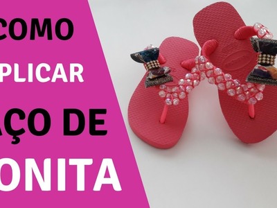 Como Aplicar Laço de Lonita sem precisar Costurar. DIY. Daniela Nascimento