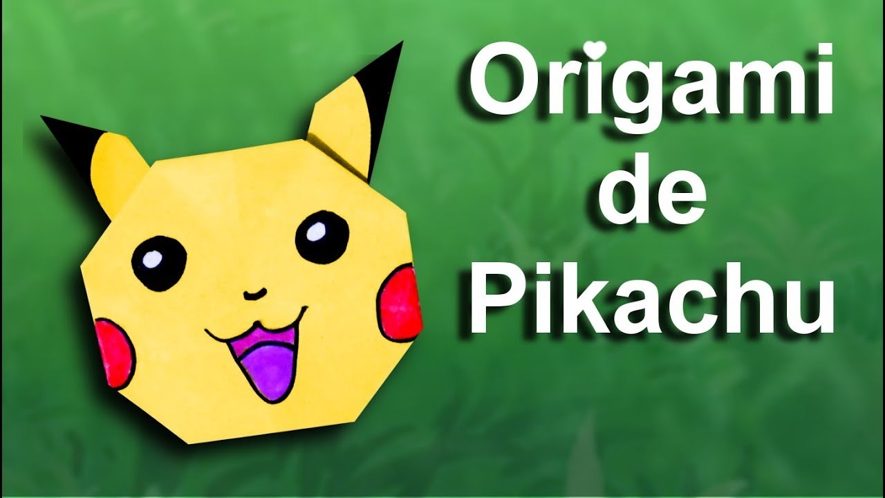 Como fazer Origami de Fantoche de Pikachu.