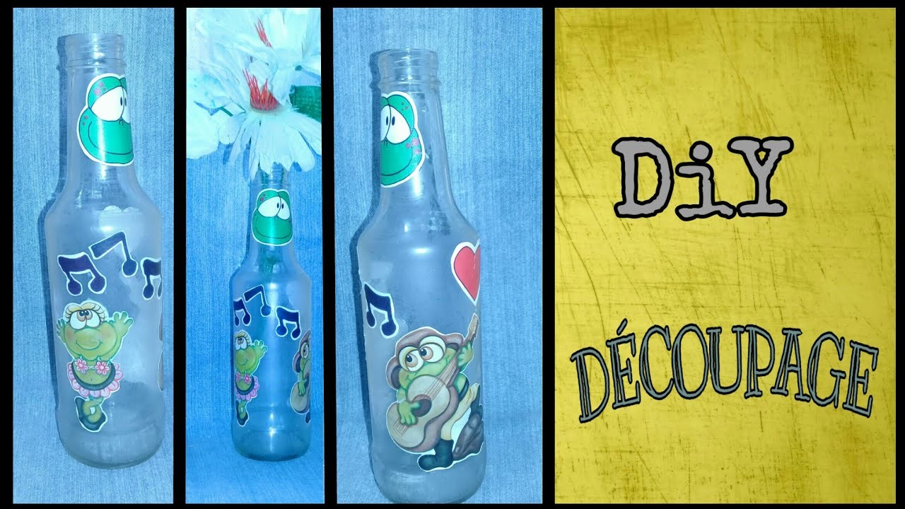 Decoupage em vidro - DiY | #FRIENDSDIY