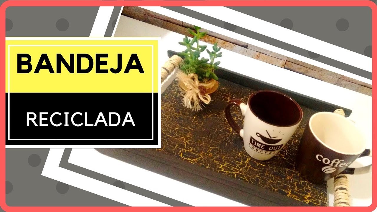 DIY - BANDEJA DE MADEIRA RECICLADA