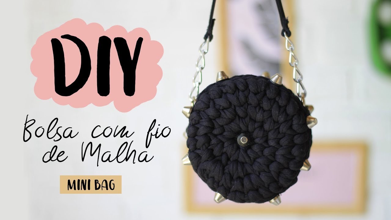DIY: Bolsa Redonda em Fio de Malha