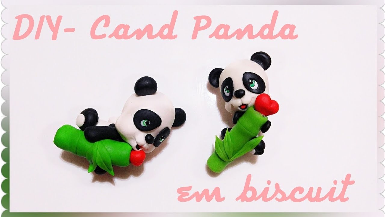DIY Candy panda Fácil de fazer em biscuit