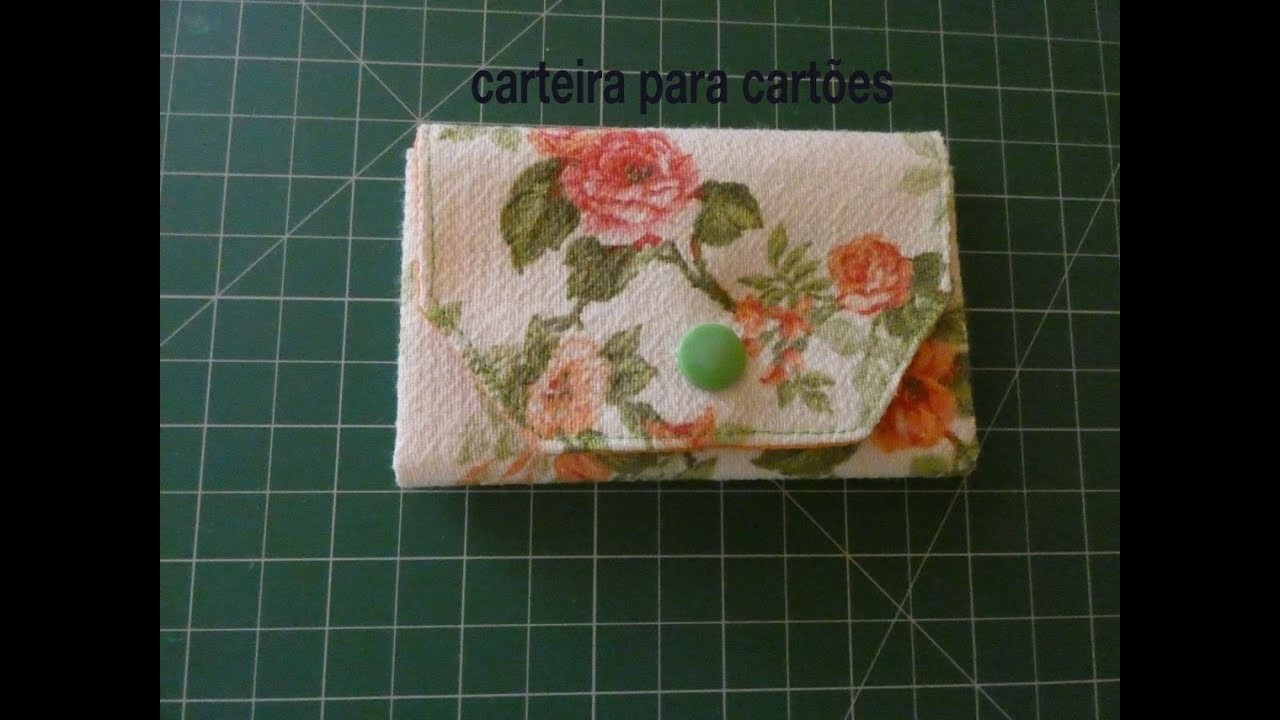 Diy carteira para cartões fácil