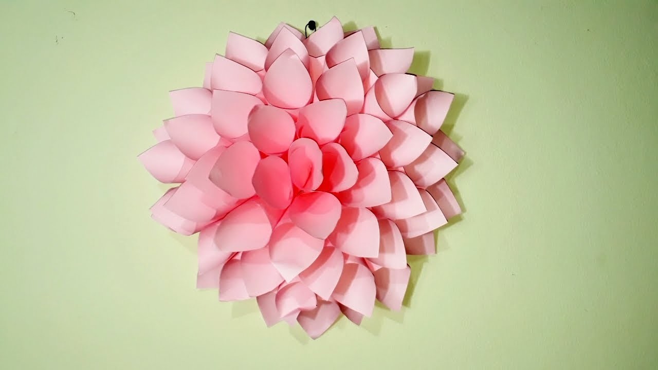 DIY Dalia De Papel- Flor De Papel