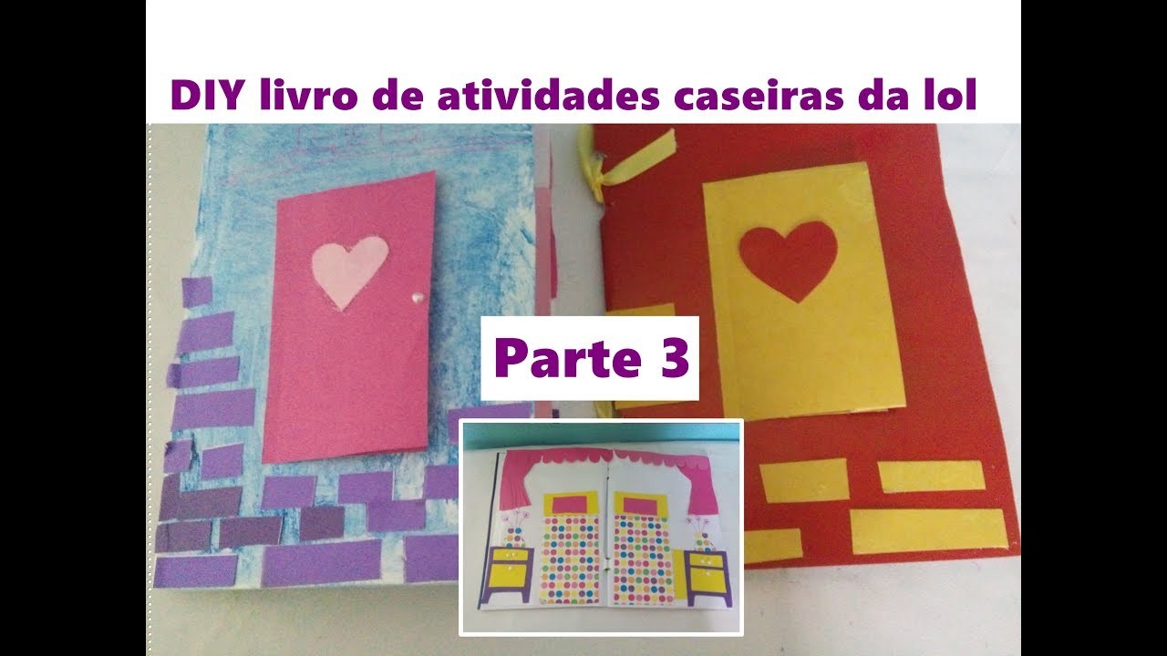 DIY Livro caseiro de atividades da lol surprise. Parte  3