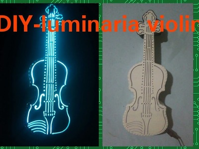 DIY-Luminária Violino.PVC