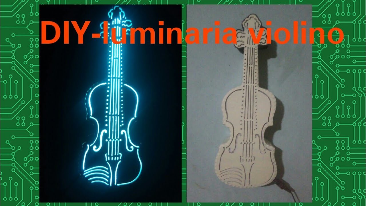 DIY-Luminária Violino.PVC