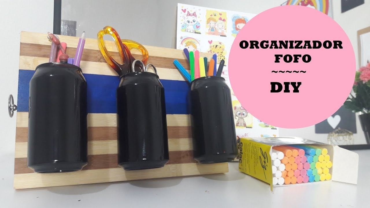 DIY - Organizador suspenso fácil usando latas