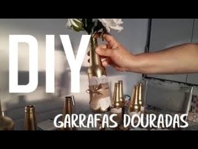 DIY Porta Guardanapos e Centros de mesa Rusticos com Garrafa