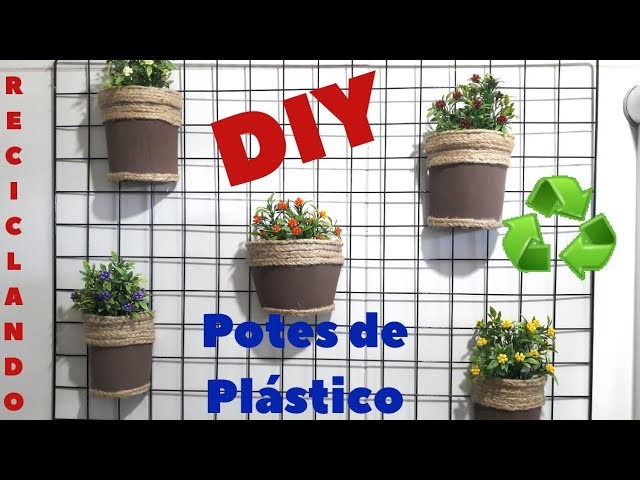 DIY RECICLANDO POTES DE PLÁSTICO. ENFEITE PARA O BANHEIRO #diy #arte #reciclagem