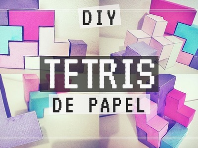 DIY | TETRIS de Papel - DECORAÇÃO PARA O QUARTO | BIAH WONDER