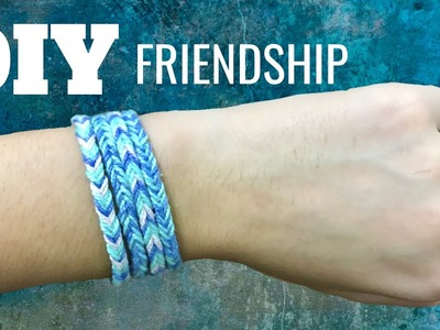 FRIENDSHIP BRACELETS- Faça você mesmo, pulseira de linha de crochê- MUITO FÁCIL