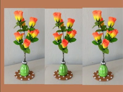 Ideias com garrafa plastica fácil,plastic bottle flower vase craft