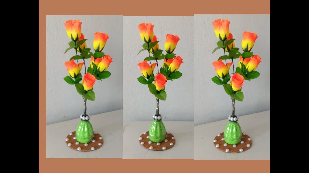 Ideias com garrafa plastica fácil,plastic bottle flower vase craft