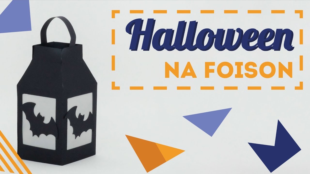 PaP: Lanterna de papel para festa de Halloween com arquivo para recorte