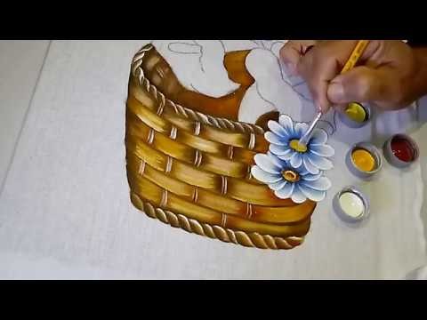 Roberto Ferreira - aprenda a pintar em tecido flores e folhas ????