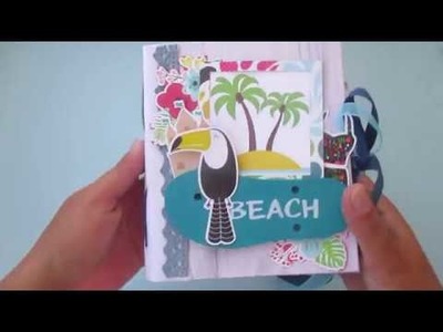 Scrapbooking Mini album "Beach"