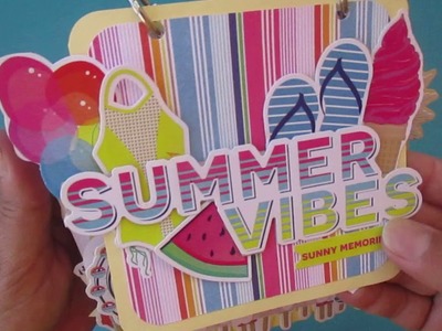 Scrapbooking Mini Album "Summer Vibes"- DT Paper Scrappers Agosto
