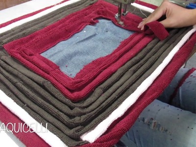 Tapete mais fácil de fazer do mundo - DIY - World's easiest carpet - Alfombra