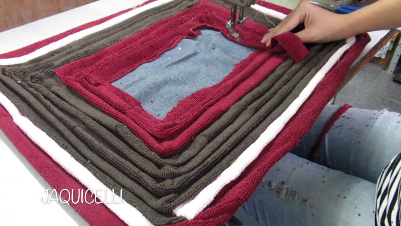 Tapete mais fácil de fazer do mundo - DIY - World's easiest carpet - Alfombra