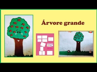Árvore para decoração   E.V.A com molde