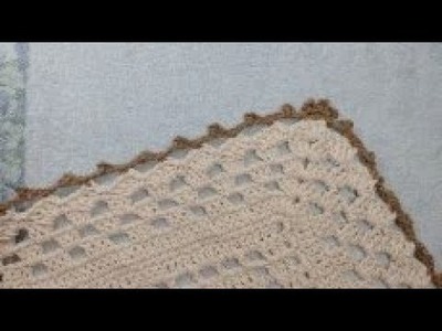 Barradinho de crochê para tapetes, mantas, toalhas, trilho de messa, fácil de fazer- cristina crochê
