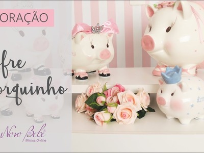 Cofre Porquinha Para Decoração do Quarto do Bebê