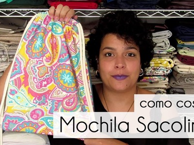 Como costurar Mochila Sacolinha - Beth Maria Ateliê